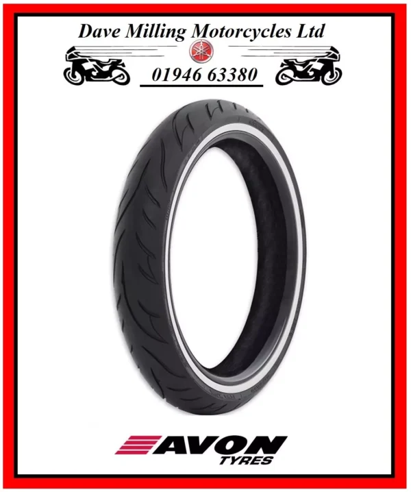 120/70-21 68V AV71 Avon Cobra Tyre DA stamped New Old Stock white wall harley