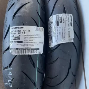 130/90-B16 & 150/80-R16 Pair Avon Cobra Triumph harley victory bobbers mt90