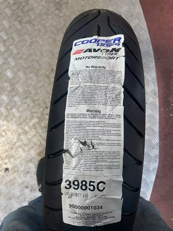 130/80-17 AM23 Avon Race Tyre GSXR FZR GPZ CLASSIC TZ RG RD cb500 honda track